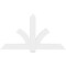 Ekena Millwork Redmond Architectural Grade PVC Gable Bracket, 72"W x 39"H x 2"D x 6"F, 13/12 Pitch GBP072X39X0206RED00 - alternate 2